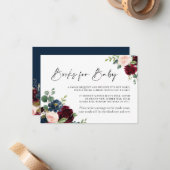 ボホブルゴーニュ赤面ブックスベビーカード ノートカード (正面/裏面インサイチュ)