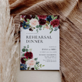 ボホブルゴーニュ赤面リハーサルディナー招待状 招待状