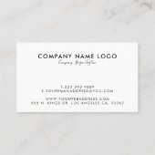 ボホブルスカル&トライバルカラフルフラワーブーケ 名刺 (裏面)