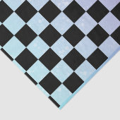 ボホブルーとパープルチェックティッシュペーパー 薄葉紙 (詳細)