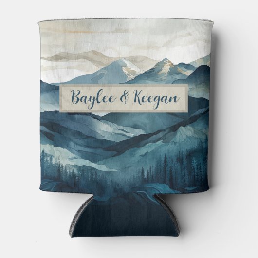 ボホブルーアンドタンマウンテンクーラーボックス 缶クーラー (正面)