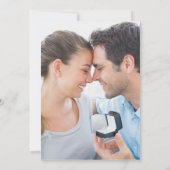 ボホブルーウォーターカラーワイルドフラワー&フォト結婚ズ 招待状 (裏面)