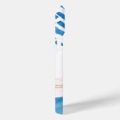 ボホブルーウォーターカラー抽象芸術 |写真モノグラムの Case-Mate iPhoneケース (裏面 / 右)