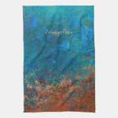 ボホブルーカッパ素朴ー キッチンタオル (縦)