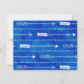 ボホブルーサンキューカードアドベンチャーベビーシャワー サンキューカード (裏面)