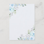 ボホブルーシルバーガーデン花本ベビー エンクロージャーカード (裏面)