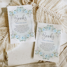 ボホブルーシルバーガーデン花本ベビー エンクロージャーカード