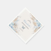 ボホブルーシルバーキンセアニェラクリン恋しく思グ15 スタンダードカクテルナプキン (角)