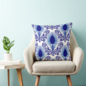 ボホブルージュエルトーンピーコックフェザー クッション (椅子)