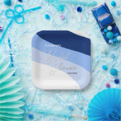 ボホブルースストリーミングシェードブライダルシャワー ペーパープレート (パーティー)