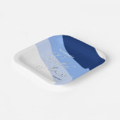 ボホブルースストリーミングシェードブライダルシャワー ペーパープレート (傾斜あり)