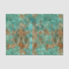 ボホブルーティール（緑がかった色）銅パティーナ 薄葉紙