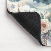 ボホブルードリームキャッチャー読サイキックのロゴ マウスパッド (コーナー)