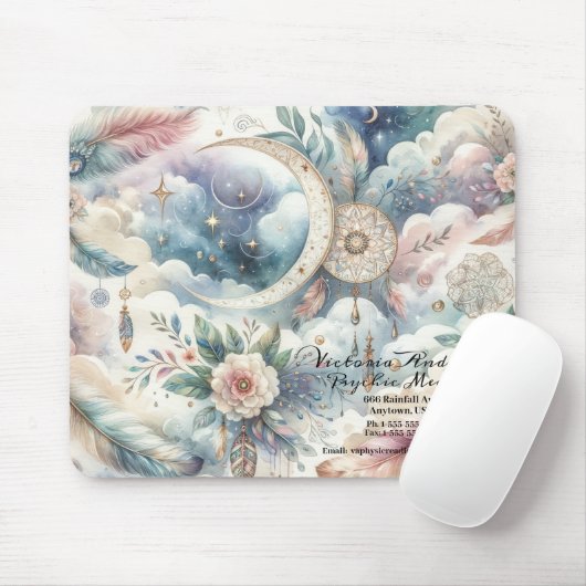 ボホブルードリームキャッチャー読サイキックのロゴ マウスパッド (マウス)