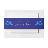 ボホブルーハミングバーズメキシカン結婚クス 招待状ベリーバンド (正面例)