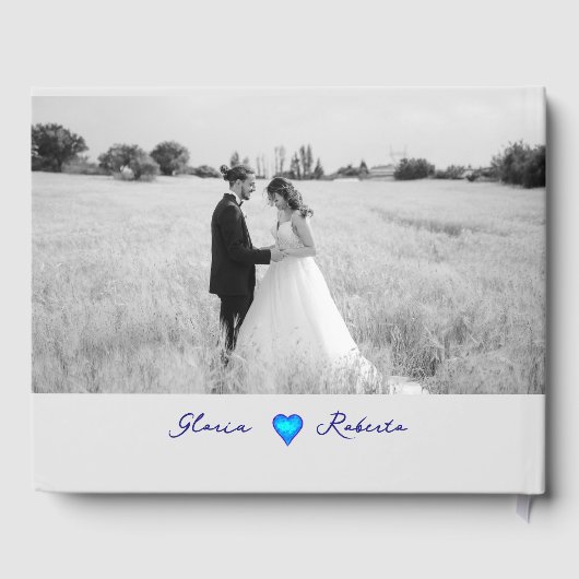 ボホブルーハミングバードメキシ結婚コノブック ゲストブック (裏面)