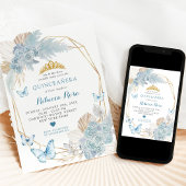 ボホブルーバタフライジオグラフィティカルキンセニェラ 招待状