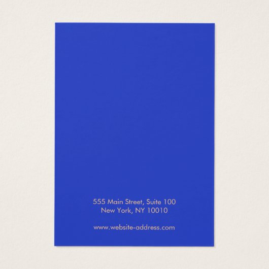 ボホブルーバタフライネックレスブレスレットディスプレイカード (裏面)