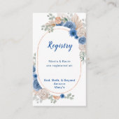 ボホブルーパンパスグラスレジストリ エンクロージャーカード (正面)