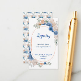 ボホブルーパンパスグラスレジストリ エンクロージャーカード