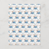 ボホブルーパンパスグラス結婚ズ詳細 エンクロージャーカード (裏面)