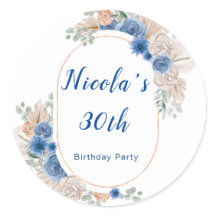 ボホブルーパンパスグラス誕生日