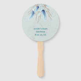 ボホブルーパンパスグラス ハンドファン