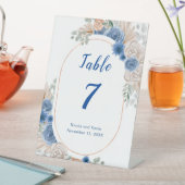 ボホブルーパンパスグラス 台座サイン (インサイチュ)