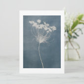 ボホブルーフラワーグリーティングカード (スタンド正面)