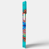 ボホブルーフローラおもしろいトレンディーかわいいインスピリシティ Case-Mate iPhoneケース (裏面 / 右)