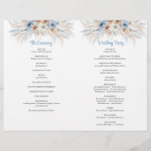 ボホブルーフローラとアイボリーバラパンパ (裏面)