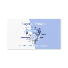 ボホブルーフローラシーストレス裁縫マシンテーラー