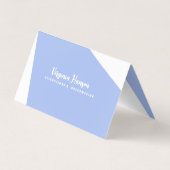 ボホブルーフローラシーストレス裁縫機の折り畳み 名刺 (裏面)