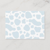 ボホブルーフローラハイランドカウオムツラッフル エンクロージャーカード (裏面)