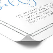 ボホブルーフローラママの腹の看板の大きさ ポスター (角)