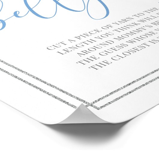 ボホブルーフローラママの腹の看板の大きさ ポスター (角)