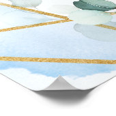 ボホブルーフローラユーカリ無栓式 ポスター (角)