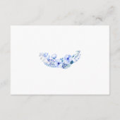 ボホブルーフローラヴィンテージウェディング披露宴 エンクロージャーカード (裏面)