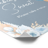 ボホブルーベアバルーンベビーは甘い ポスター (角)