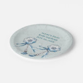 ボホブルーベビーラトル ペーパープレート (アングル)