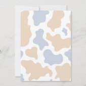 ボホブルーボウハイランドカウベビーシャワー 招待状 (裏面)