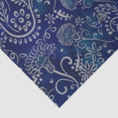 ボホブルーボタニカル美しい花 薄葉紙 (詳細)