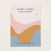 ボホブルーマスタードジュエリーメーカーQrロゴイヤリング (正面)