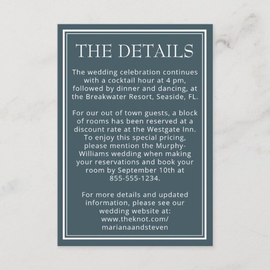 ボホブルーミニマモダンリスト エンクロージャーカード (正面)