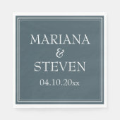 ボホブルーミニマモダンリスト スタンダードランチョンナプキン (正面)