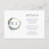 ボホブルームーンフローラモノグラムリース詳細 エンクロージャーカード (正面)