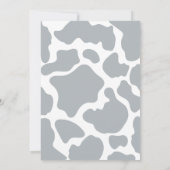 ボホブルーモダンボーイズFirst Rodeo 1st Birthday 招待状 (裏面)