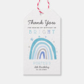 ボホブルーレインボーバースデーパーティーそう明るい ギフトタグ (正面)