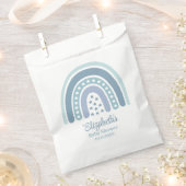 ボホブルーレインボーベビーシャワー フェイバーバッグ (クリップ留めされた状態)