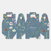 ボホブルーワイルドフラワー結婚の牧草地 フェイバーボックス (見開き)